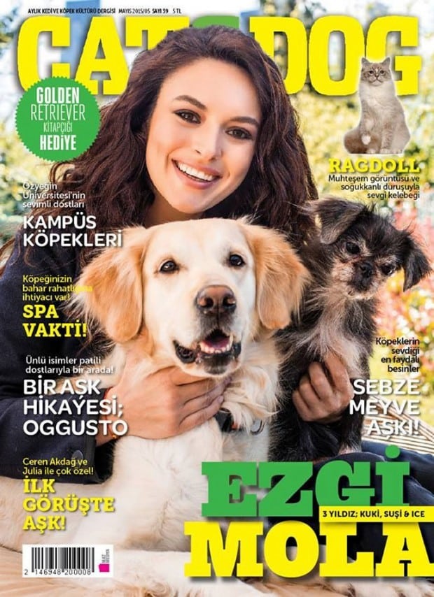 Ezgi Mola - Cat & Dog Magazine Cover