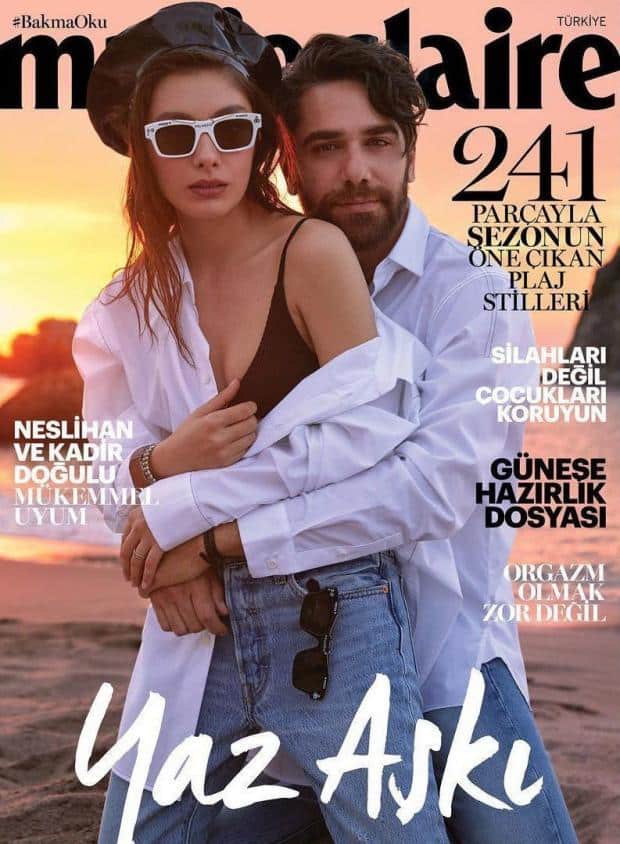 Neslihan Atagul and Kadir Dogulu - Marie Claire Magazine Cover