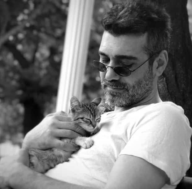 Caner Cindoruk and kitty cat