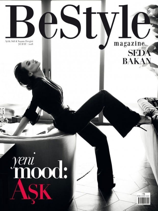 Seda Bakan BeStyle Magazine White Black Cover