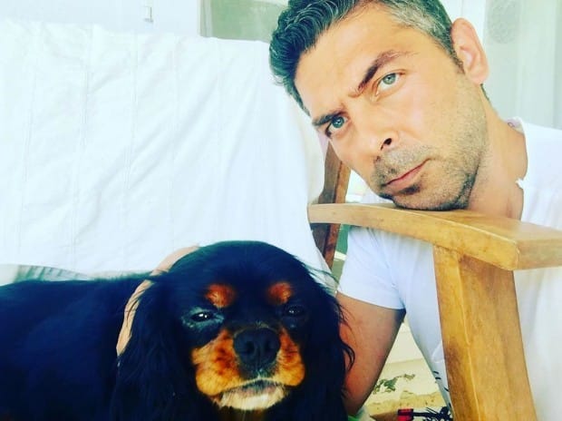 Sinan Tuzcu and his dog