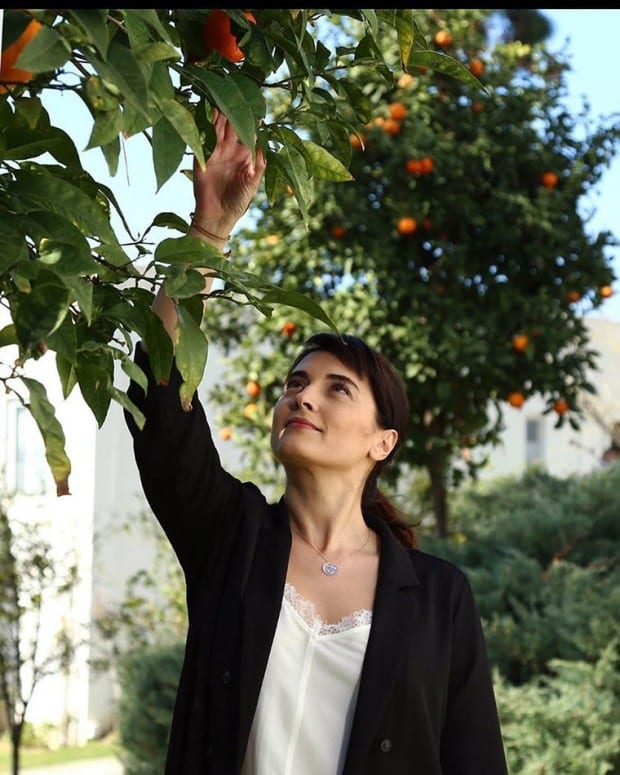 Aslihan Gurbuz in Orange Garden