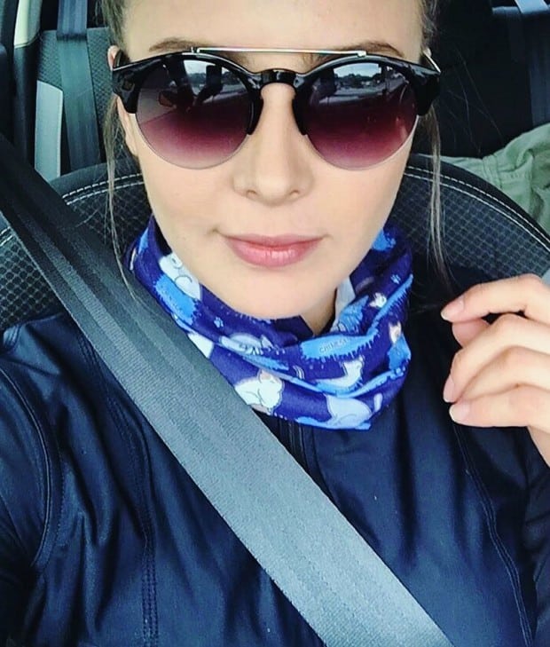 Selin Sezgin car selfy