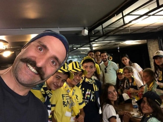 Timur Acar and Fenerbahce Football Team Fans